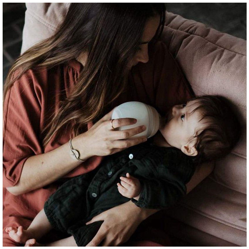 Geboortekit Bestie 1x Zuigfles 240ml 2x Zuigflessen 150ml Sand-Blush 2x Spenen xs 