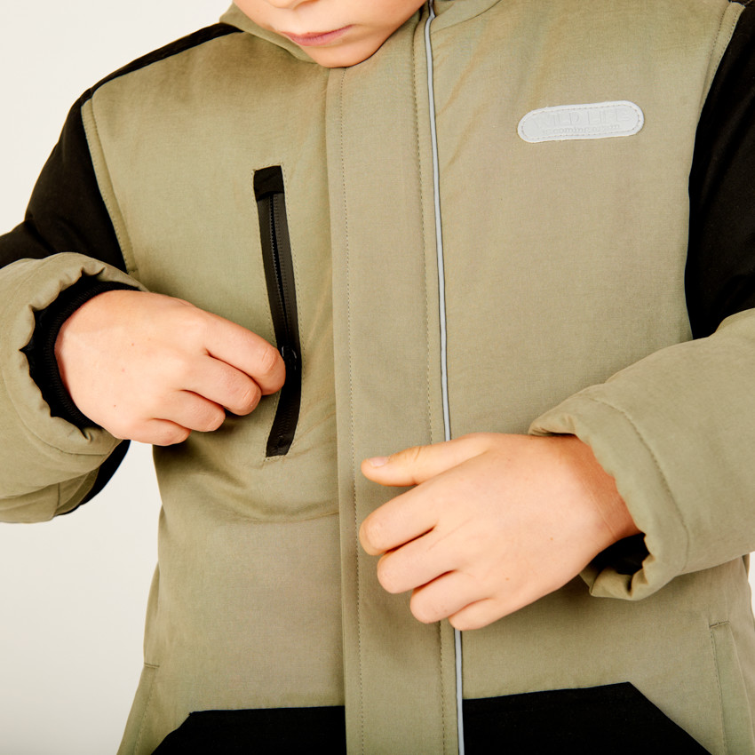 2-in-1 parka met sherpa vest voor jongens 