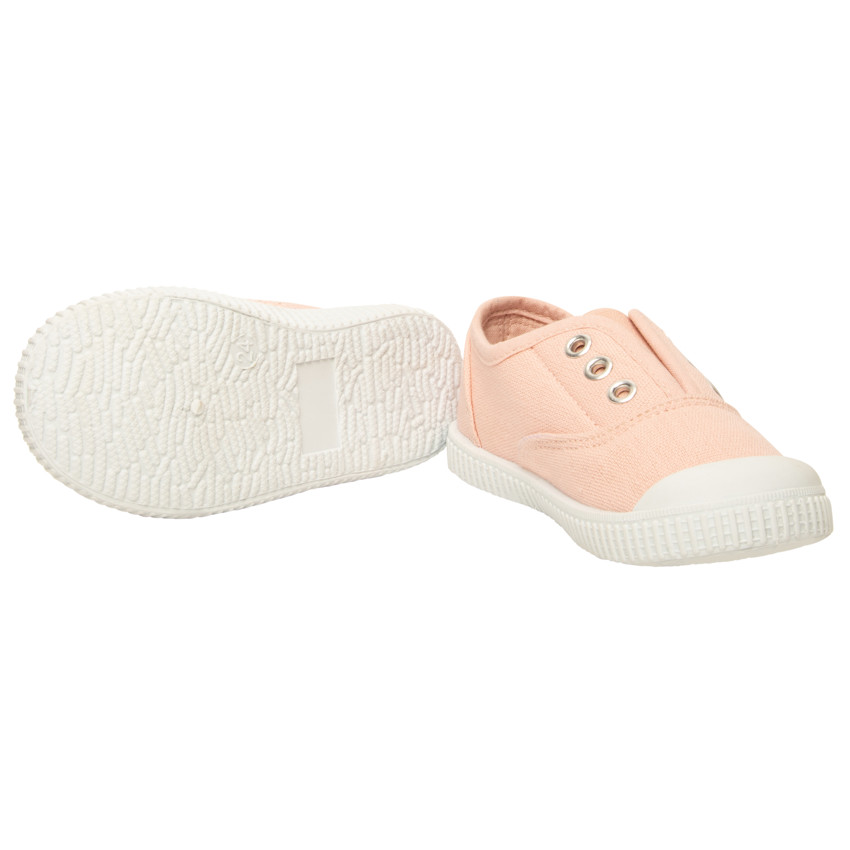 Sneakers van stof met elastische tong voor baby meisjes 