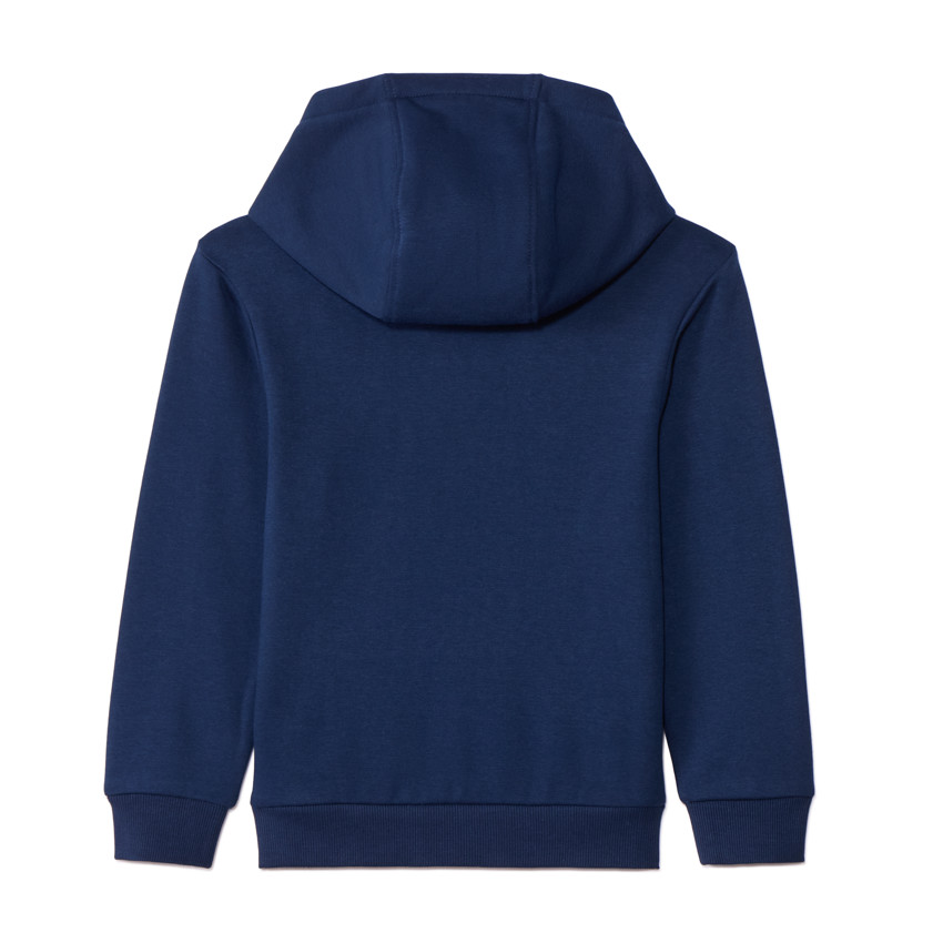 Sweatshirt van geborstelde fleece met 3D-lussenpatch voor jongens 