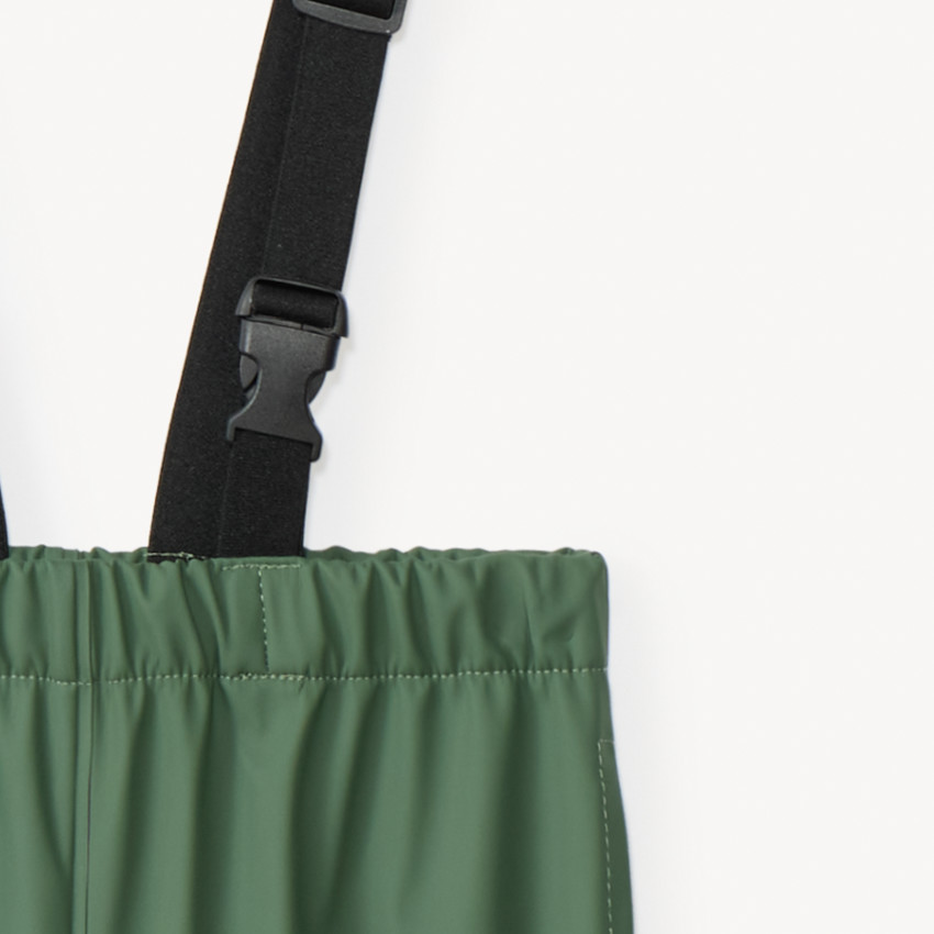 Pantalon de pluie waterproof à bretelles pour bébé garçon 