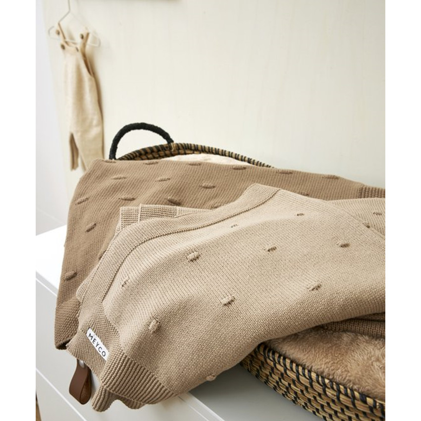 Couverture Mini Knots - Sable - 100x150 CM 