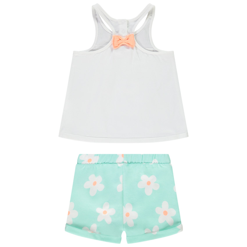 Ensemble 2 pièces débardeur et short pour bébé fille 