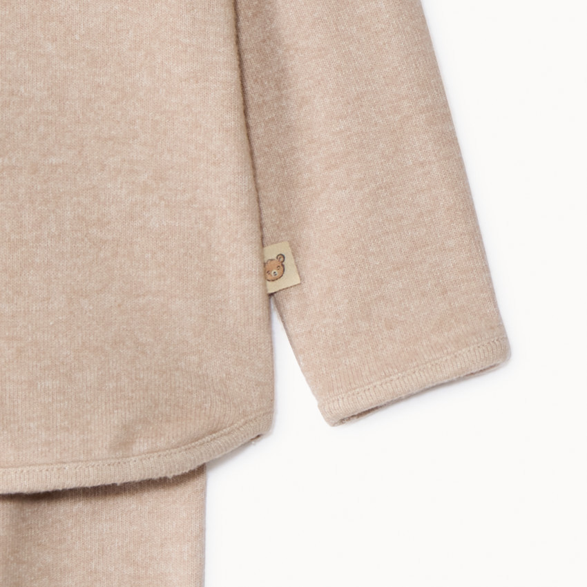 Set van 2 stukken in unicolor met een geprefabriceerde afwerking voor baby's 