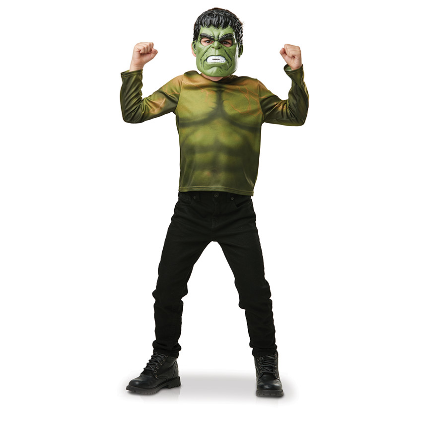 Déguisement de Hulk avec masque et top taille unique 5-8 ans 