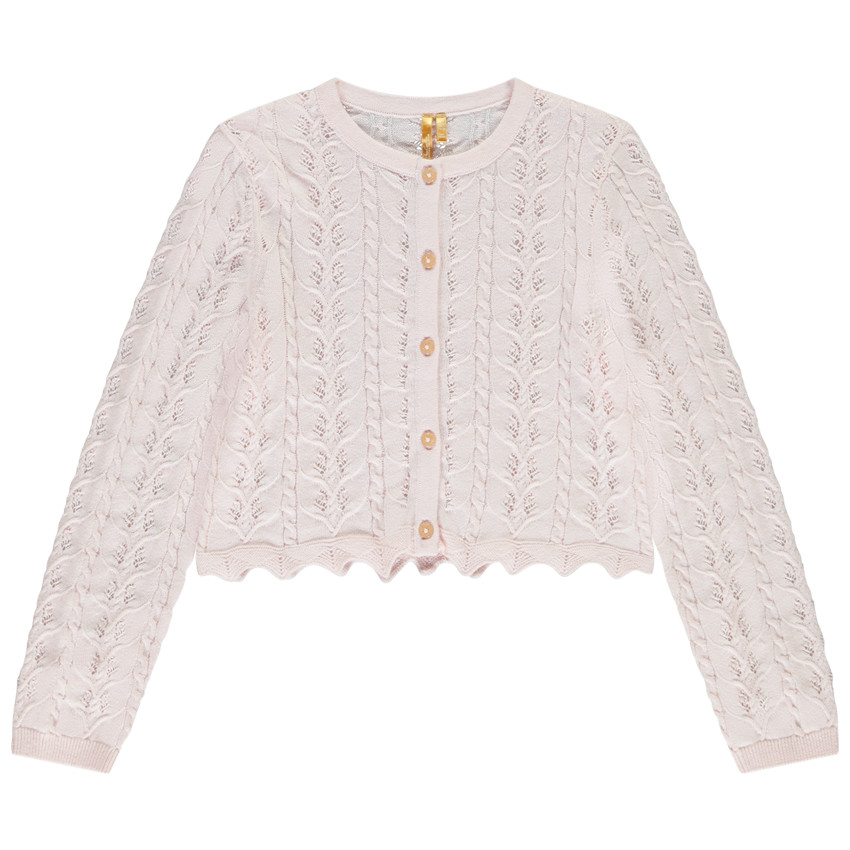 Vest met lange mouwen in fantasie gebreid voor meisjes 