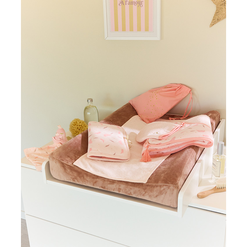 Housse de matelas à langer en velours Magic bird  