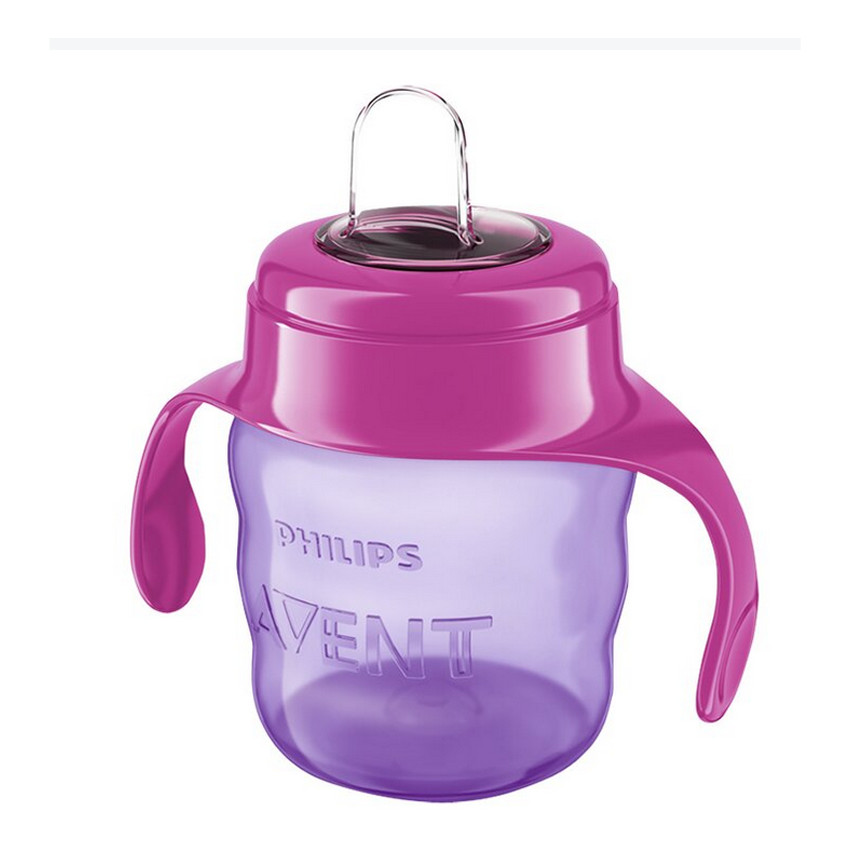 Oefenbeker lekvrij +6m 200ml - Roze/paars  