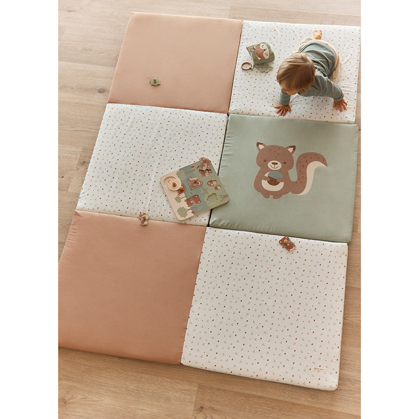 Tapis de motricité pliable 180 x 120 cm Roi des Forêt 