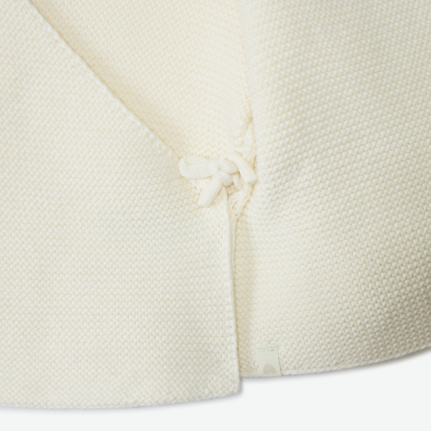 Gebreid vestje in schuimsteek, effen, voor meisjes 