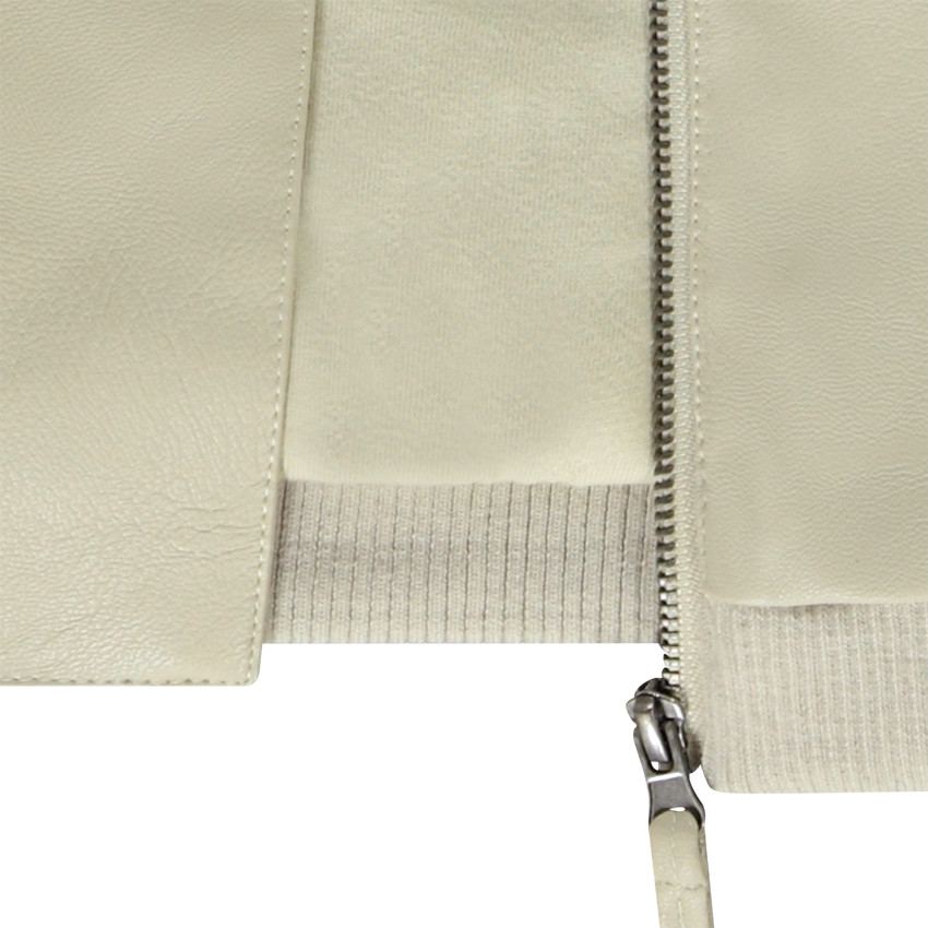 Perfecto biker geest in lederlook gevoerd voor baby jongen 