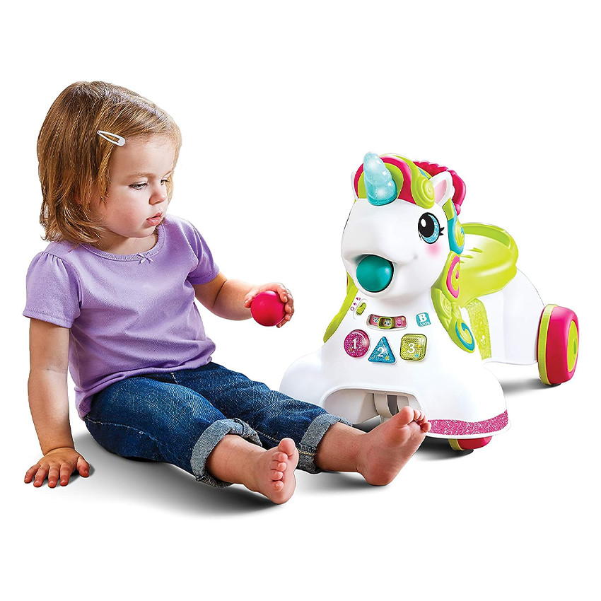 3-in-1 ramasseur de balles et porteur licorne – Sit, Walk & Ride Unicorn 