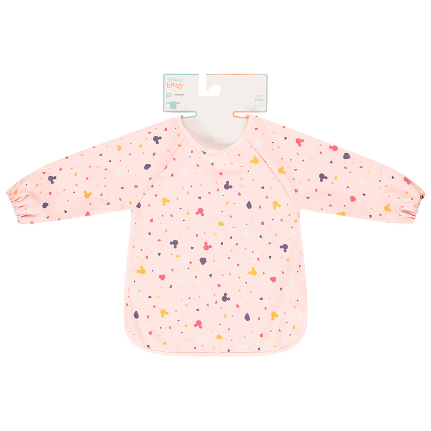 Bavoir tablier à manches longues Disney Minnie à scratch 