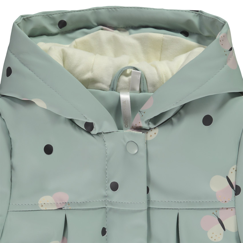 Parka gomme déperlante imprimé papillons pour bébé fille 