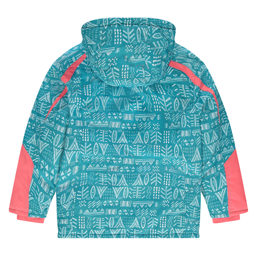 Junior - Blouson de ski imprimé fantaisie doublé micropolaire 
