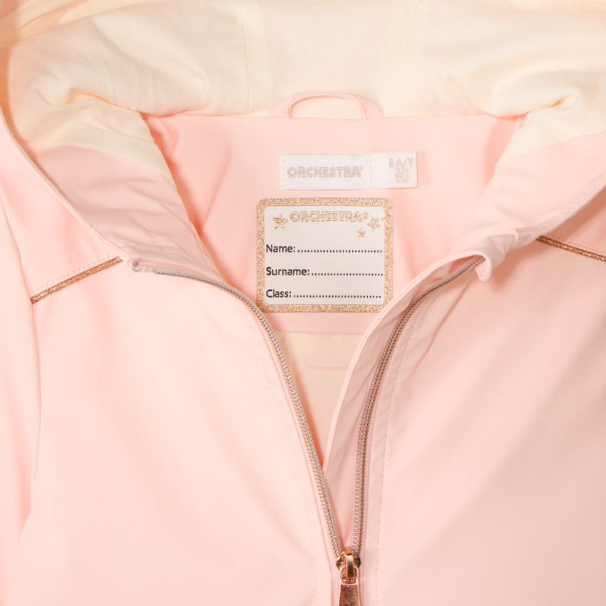 Parka gomme unie à capuche pour fille 