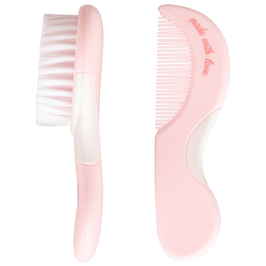 Set van borstel en kam Aloha - Roos 