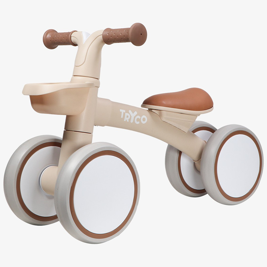 Loopfiets Luna 1ste leeftijd Ecru Wit 