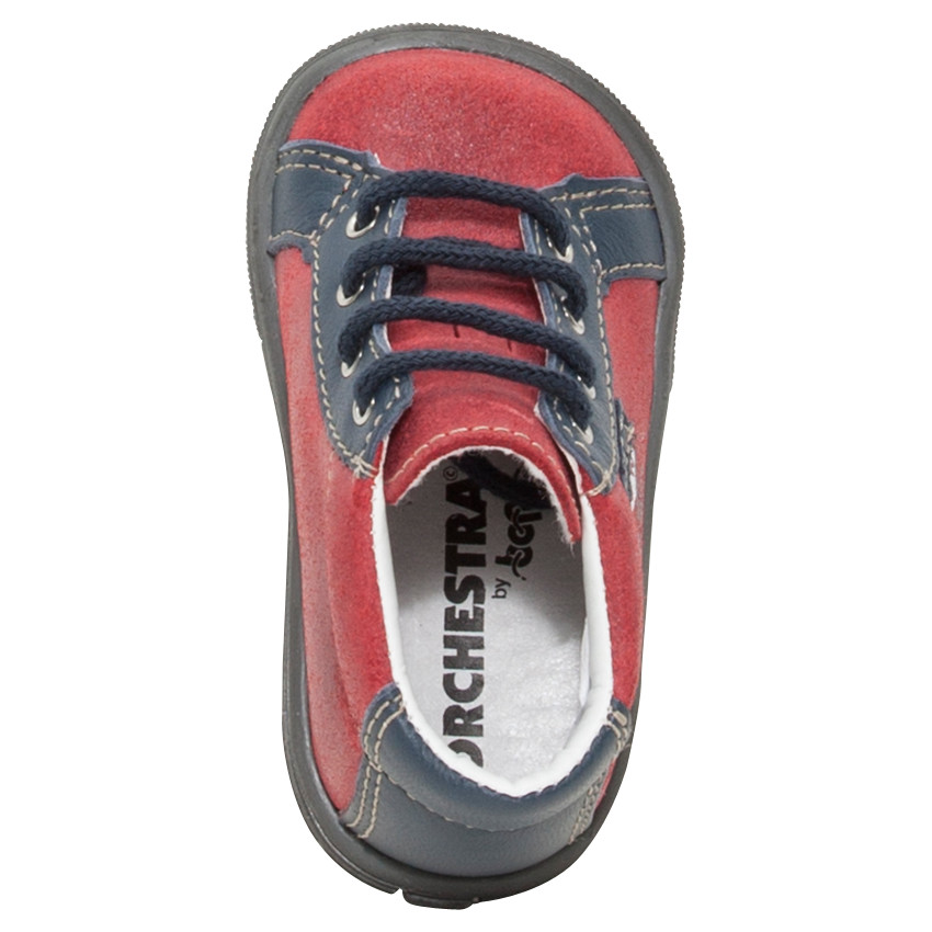 Lederen laarsjes met veters en print met kat 