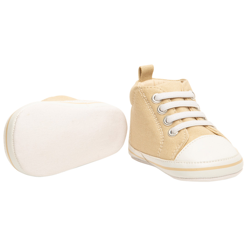 Sneakers van stof met veters voor jongens 