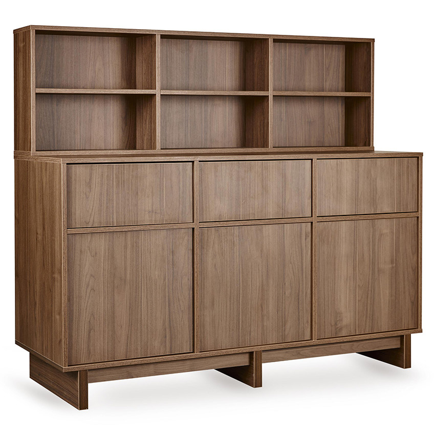 Kit étagère de rangement supérieure Kyo pour commode XL Walnut 