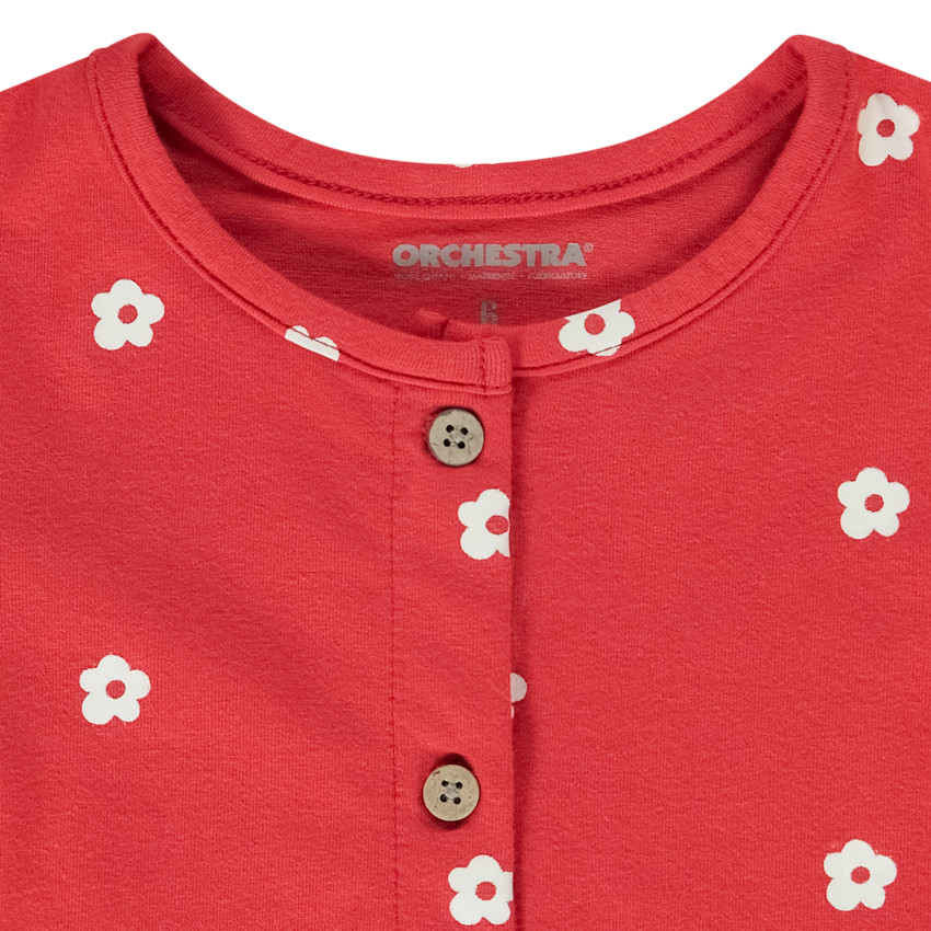 Ensemble 4 pièces imprimé fleurs pour bébé fille 