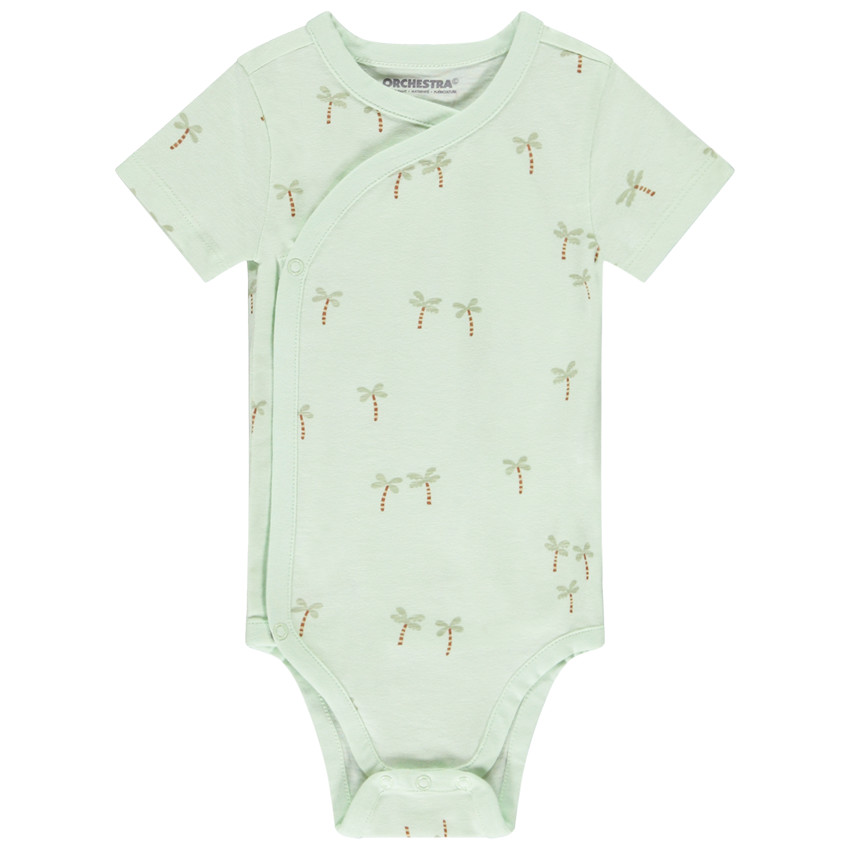 Lot de 3 bodies manches courtes fantaisies pour bébé avec ouvertures différentes selon l'âge 