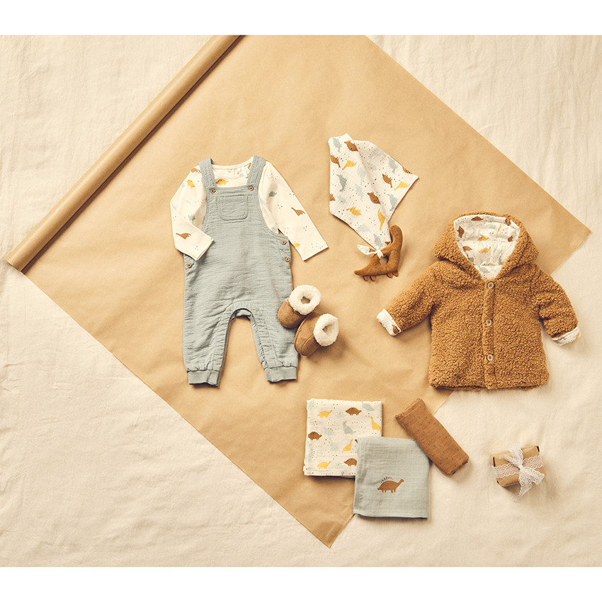 Chaussons effet daim doublés sherpa pour bébé garçon 