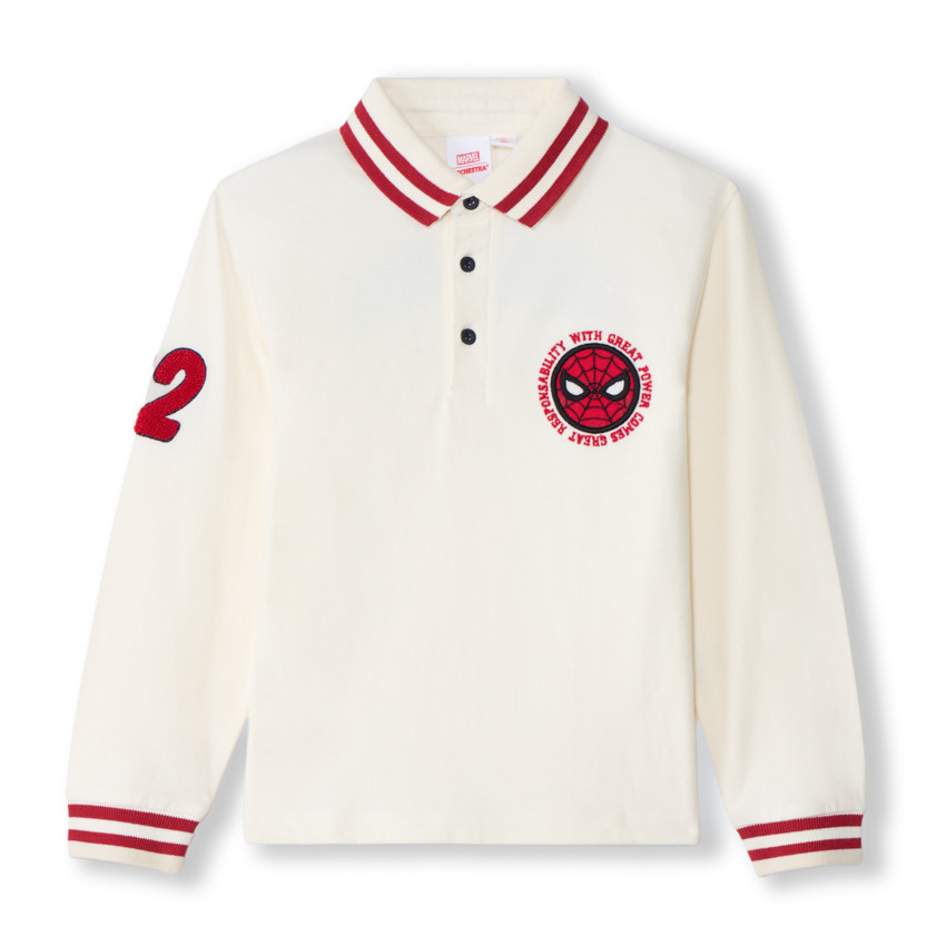 Poloshirt met lange mouwen Spider-Man Marvel voor jongens 