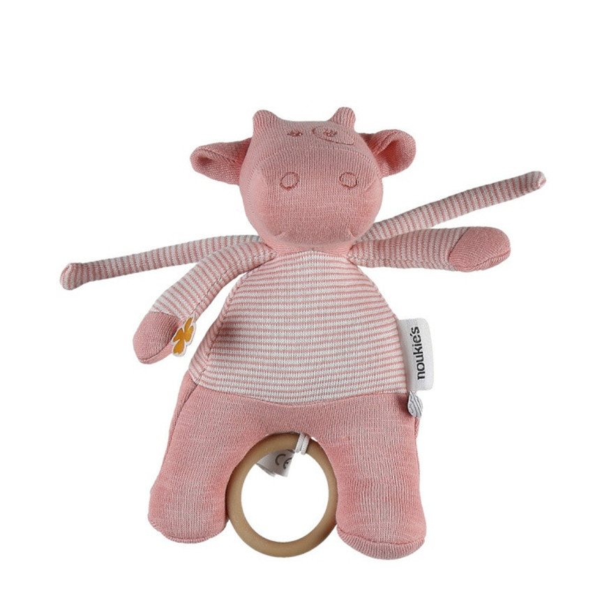 Muzikale knuffel van katoen Lola - Roze 