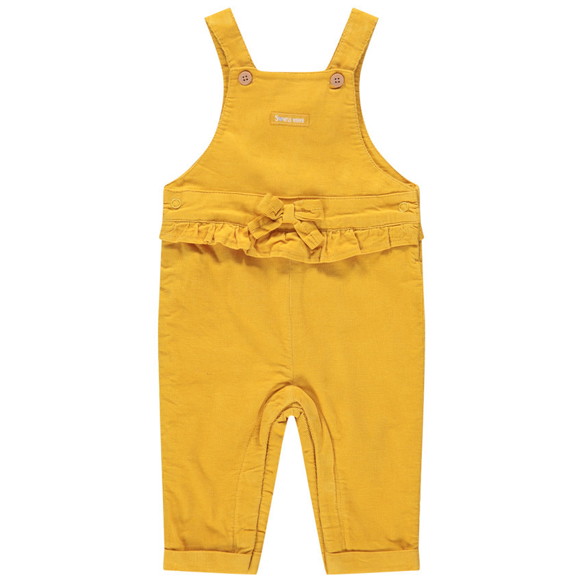 Salopette en velours doublée sherpa à noeud et volant 