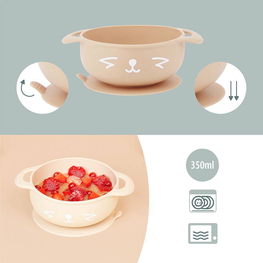 Coffret repas en silicone FIRST'ISY 6-12 mois - Renard 