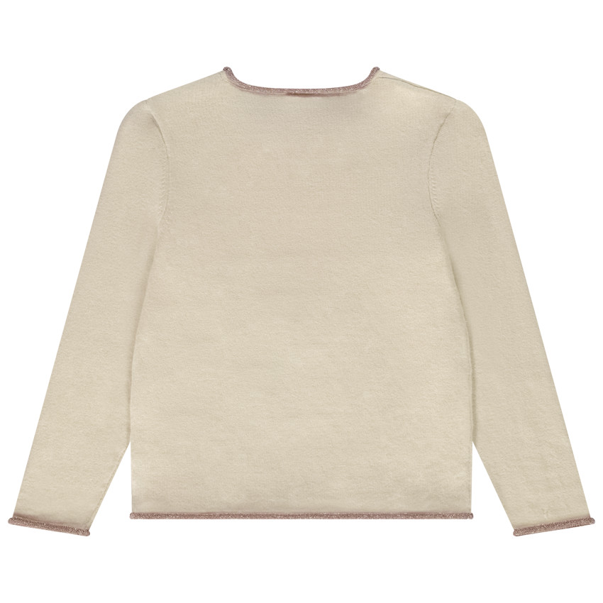 Pull en tricot broderie Minnie Disney avec sequins magiques pour fille 