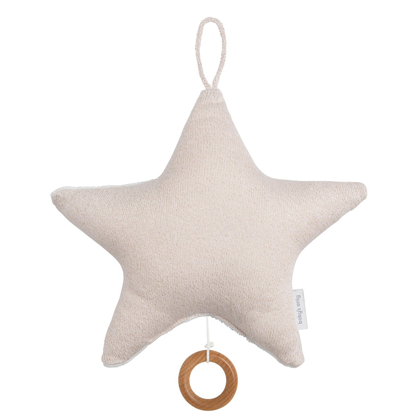 Boite à musique Etoile Sparkle Ivoire Doré Mêlé  