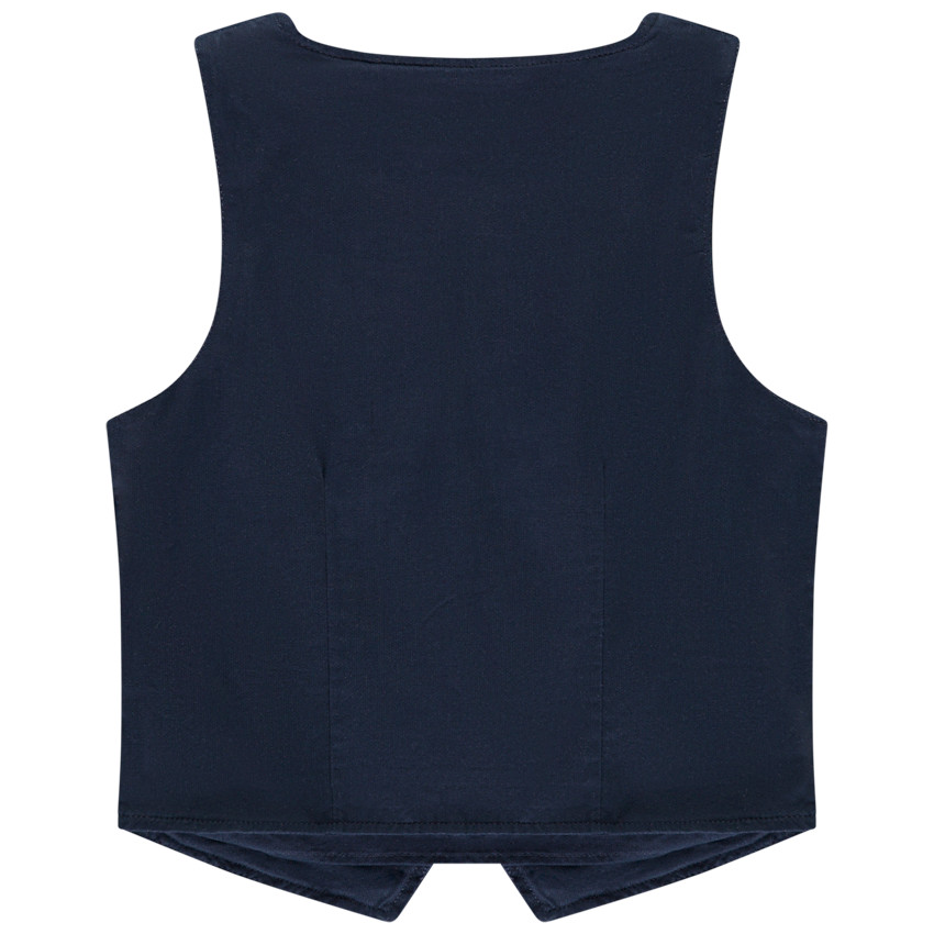 Gilet sans manches façon serveur uni pour garçon  