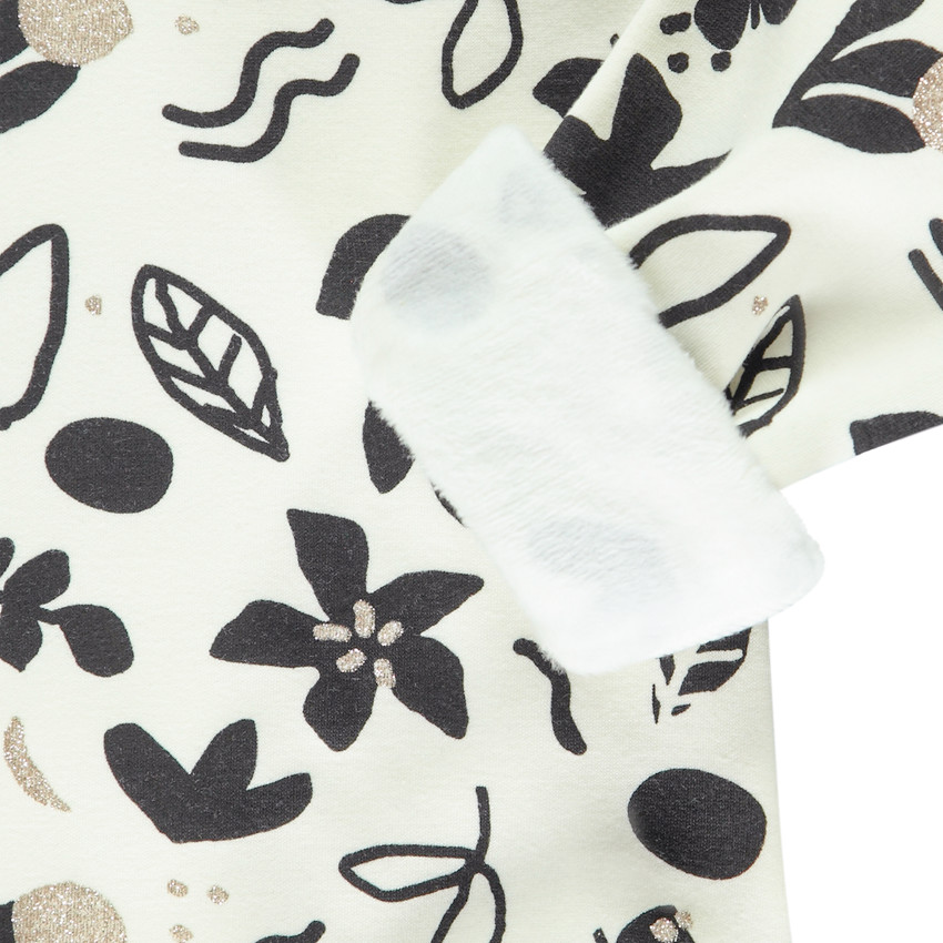 Ensemble jogging + sweat fantaisie imprimé arty pour fille 