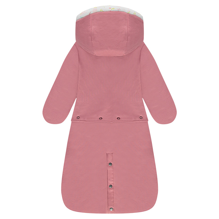 Combi-pilote nid d'ange en molleton avec lapin brodé 