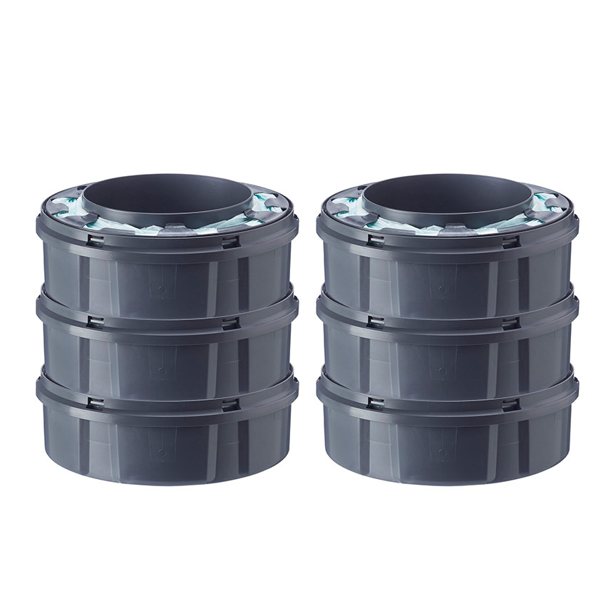 Lot de 6 recharges pour poubelle à couches Twist & Click 