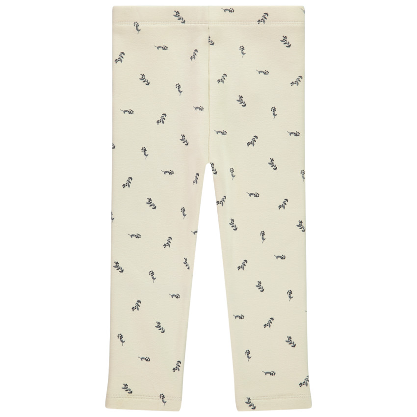 Sherpa gevoerde legging met bloemenprint voor meisjes 