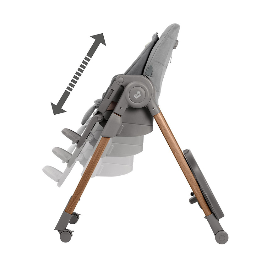 Hoge stoel verstelbaar en evoluerend Minla Plus graphite 