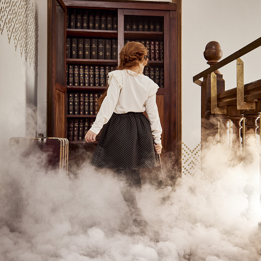 T-shirt met lange mouwen glitterprint Hedwige Warner voor meisjes 