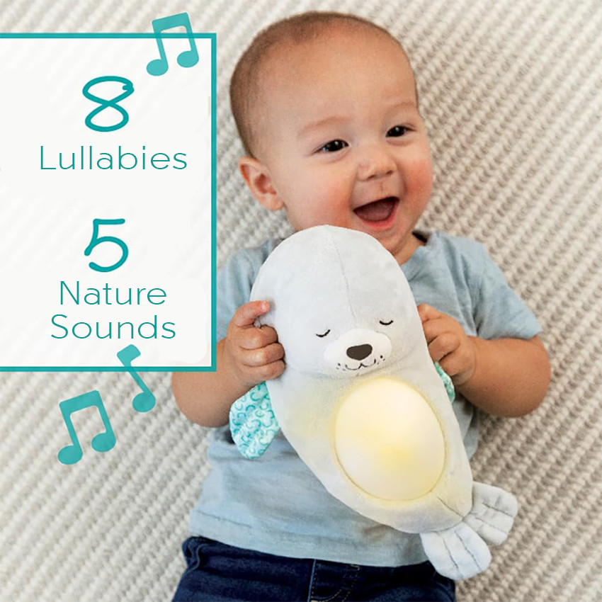 Veilleuse peluche phoque - 3 in 1 Sounds and Lights Soothing Pal