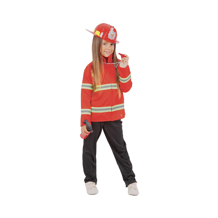 Déguisement de pompier avec top et accessoires 5-8 ans  