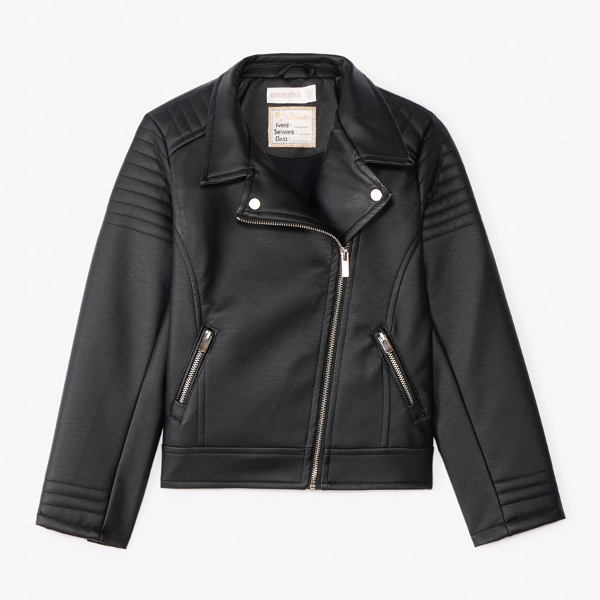 Perfecto esprit biker en simili cuir pour fille 