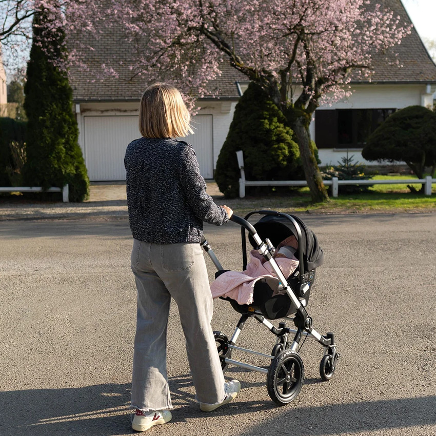 Couverture enveloppante Quilted + Jersey Blush 0-12M 