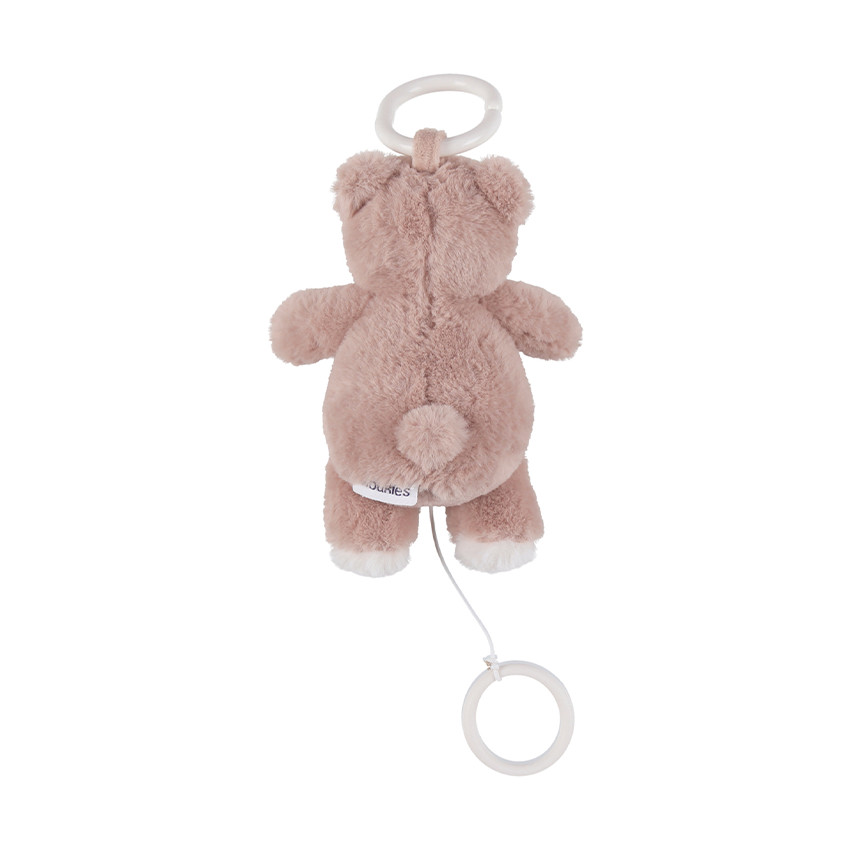 Peluche musicale 20cm Lily l'ours rose 