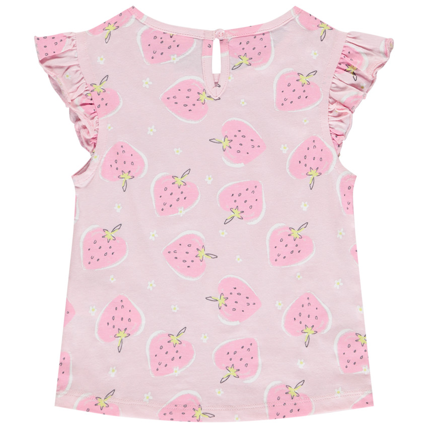 Set van 4 t-shirts met pofmouwen voor baby meisjes 