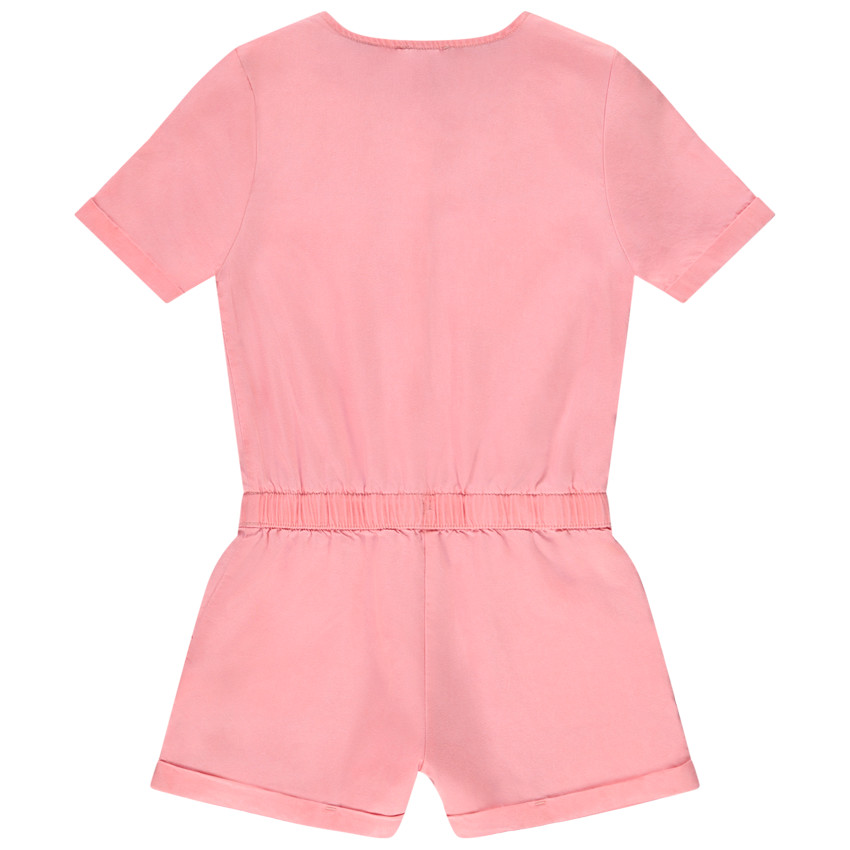 Fluïde combishort met zakken voor meisjes 