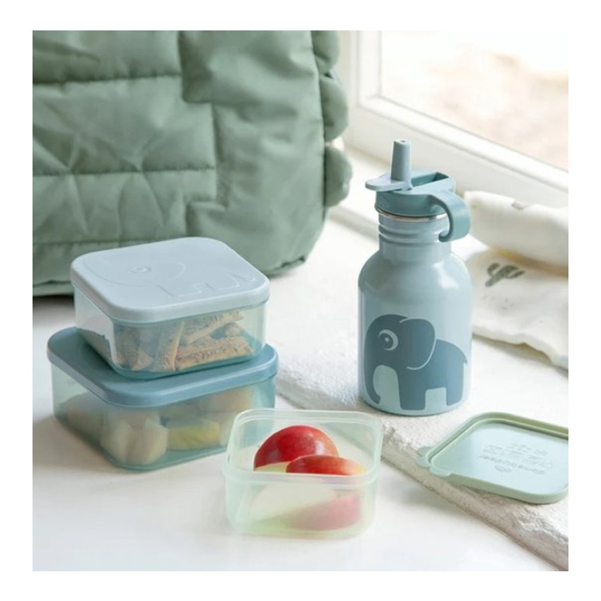 Lunchbox 3 stuks - Deer Friends Blauw 