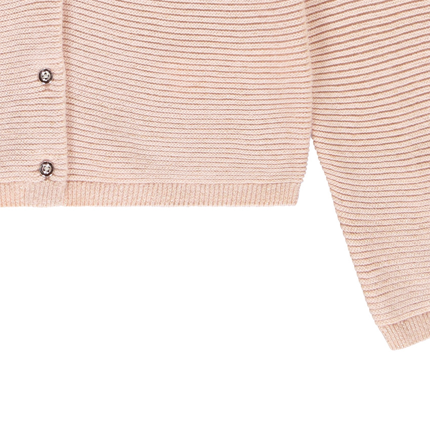 Groot gebreid vest met lurex voor meisjes 